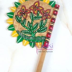 Patachitra Hatpakha special-Handpainted Handfan-11.5 inch