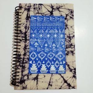 Blue Batik Print handmade Journal