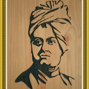 Swami Vivekananda wooden decal (Double layered)