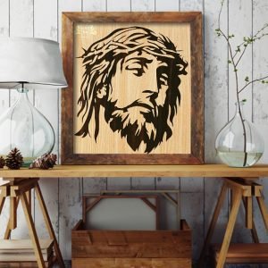 Jesus Christ wooden decal (double layered).