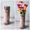 Decorative Paper Roll & Jute Flower vase