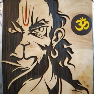 Hanuman ji fine wooden decal