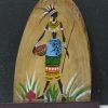 Tribal Women Painting On Wood - Home Decor