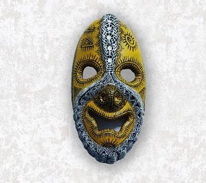 Madhukari mask yellow