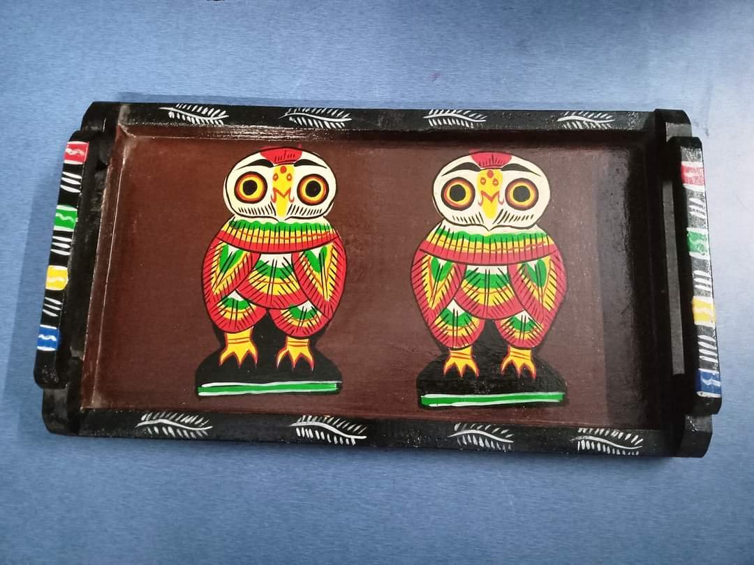 Handpainted Wooden Tray