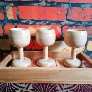 Mehgani Wine Glass with Tray