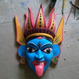 Wooden Kali Gamira Mask