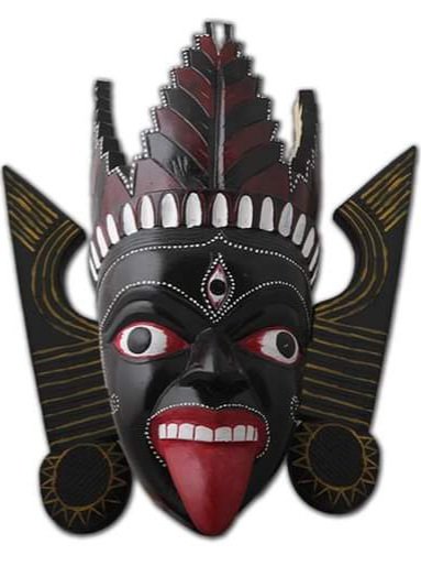 Wooden Kali Mask
