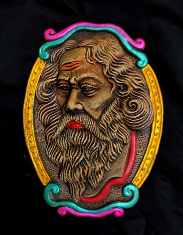 Terracotta Wall hanging R.N Tagore Face