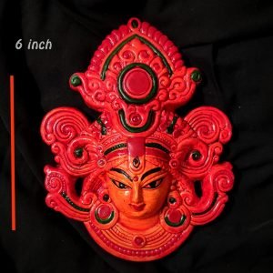 Colorful Terracotta Durga Face Wall hanging