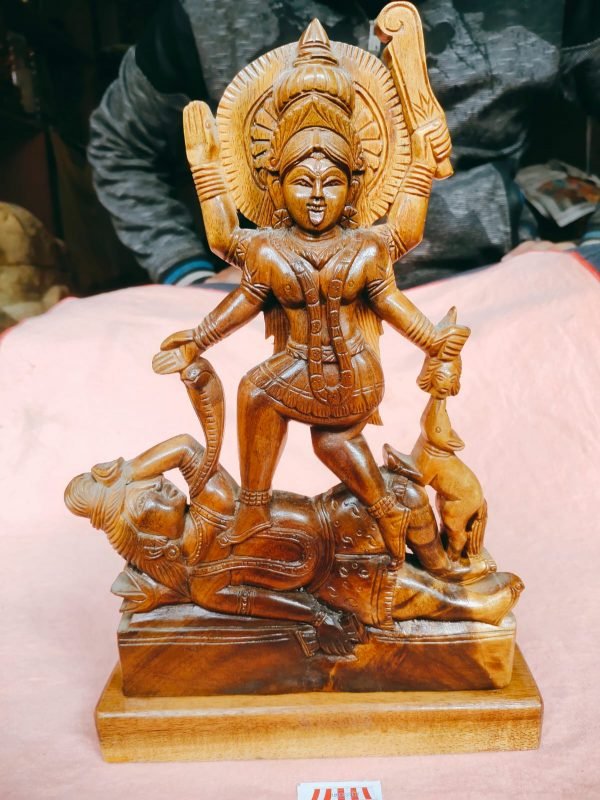 Wooden Kali Showpiece