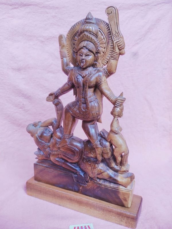 Wooden Kali Showpiece