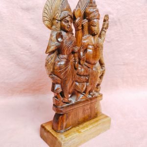 Wooden Laxmi And Ganesh Murti