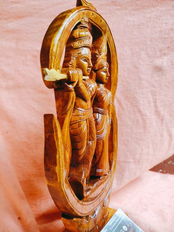 Wooden Radha Krishna Murti