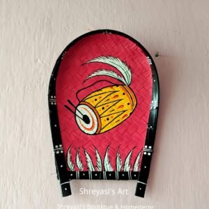 Dhak With Feather Hand painted Decorative Kulo