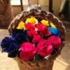 Jute flower bucket