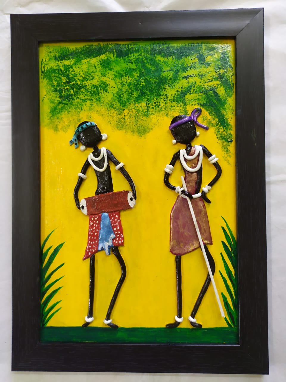 Santal couple Playing Madal Wall Hanging