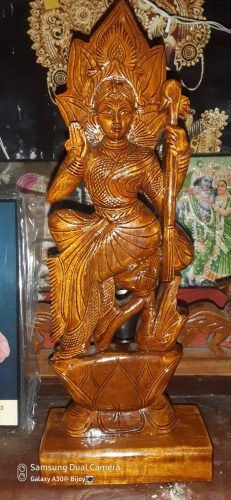 Wooden Saraswati Idol photo review