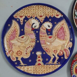 Bird Painted wooden Wall Hanging Plate Set Of 3 Plates