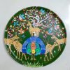 Dear Painted Wooden Wall Hanging Plate