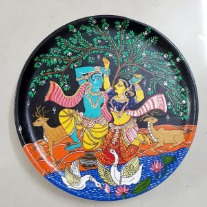 Odisha Patachitra Radha Krishna Decorative Plate
