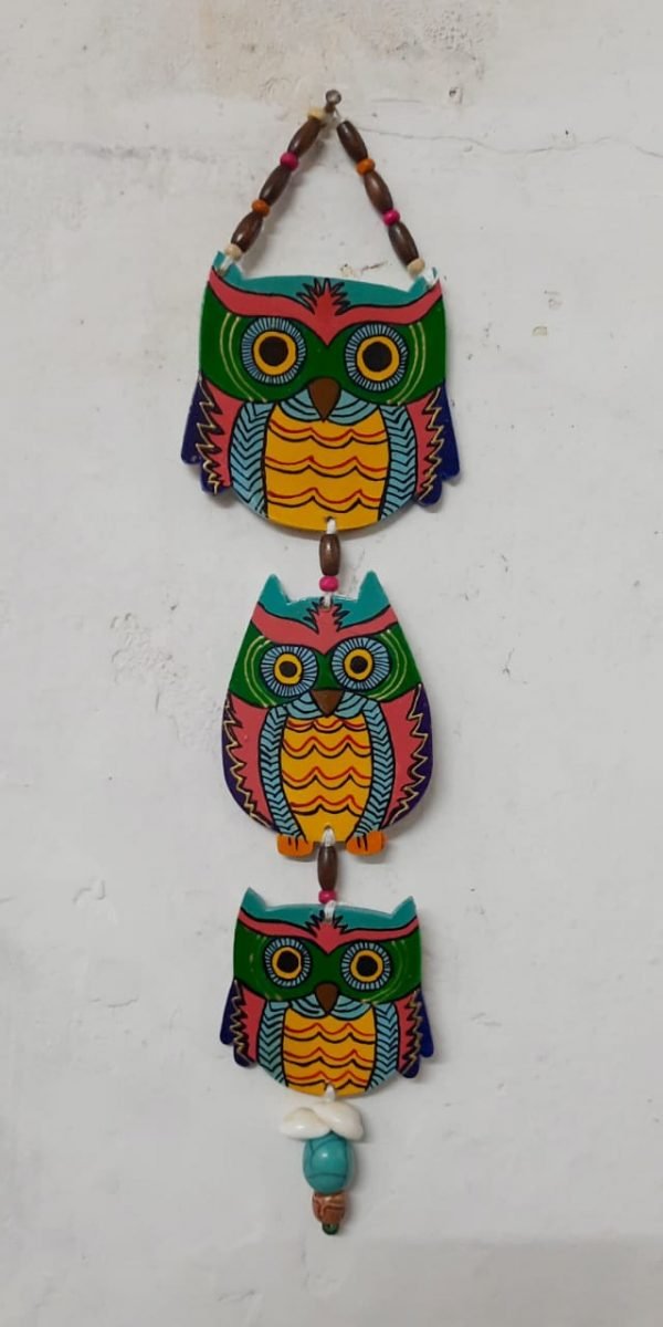 Owl family wall hanging home decor