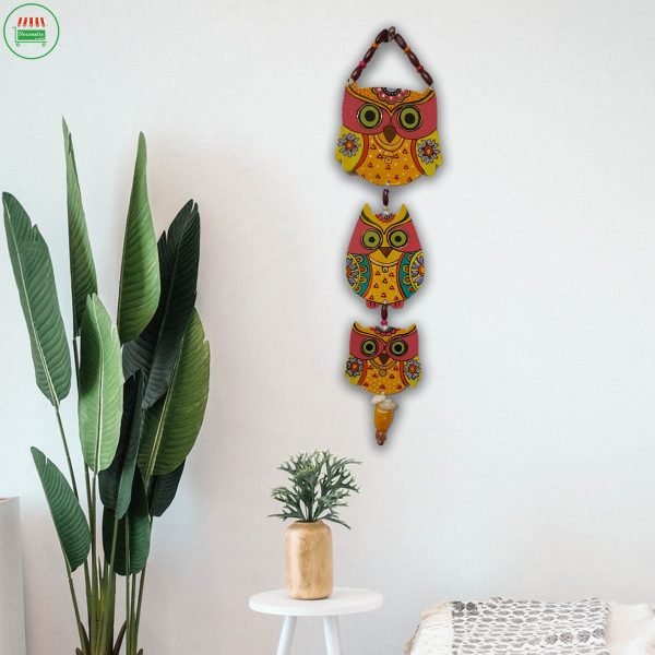 Owl family wall hanging home decor