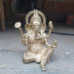 Dokra Sitting Ganesh Idol