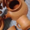 Ceramic Coted Terracotta Tea Pot Set