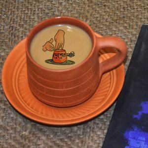 Ceramic Coted Cup With Plate Set