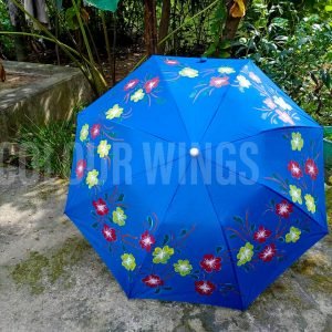 Hand printed Blue umbrella