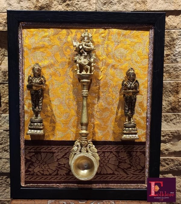 Krishna spoon with Two apsaras