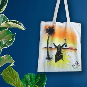 Hand Painted Canvas tote bag