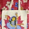 Hand Painted Lord Saraswati Hand bag