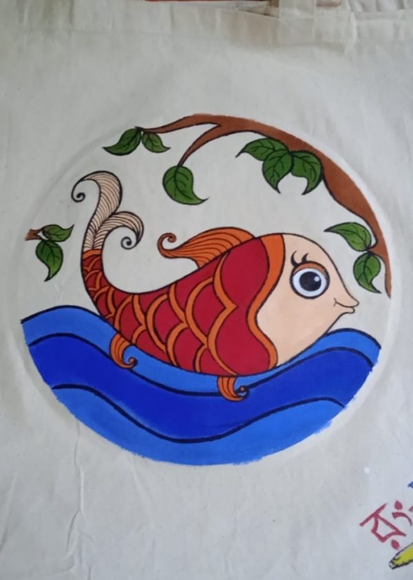 Fish Painted Hand bag