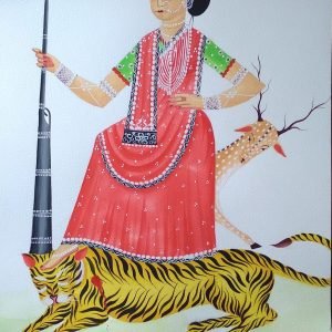 Leady Tiger Hunter KaliGhat Painting
