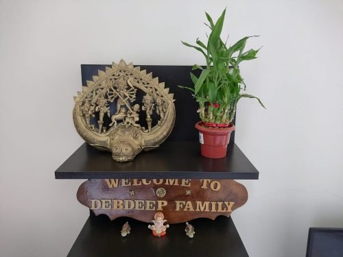 Dokra Durga Family On Bufflow Head photo review