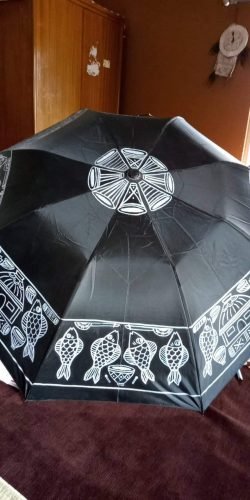 Hand Printed Black Umbrella photo review