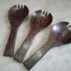 Wooden Salad Serving Spoon Set of Three