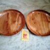 Handmade Wooden Dinner Plate Set of Three