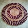 Decorated Jute Table Coaster Set of Two