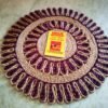 Decorated Jute Table Coaster Set of Two