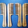 Wooden Hand Comb Set of Four