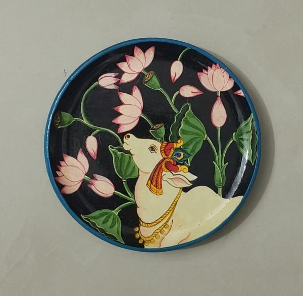 Cow Hand Painted Decorative Plate