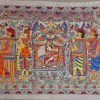 Madhubani Painting on Silk Cloth