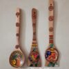 Decorated Hand Painted Spatula Set of Three