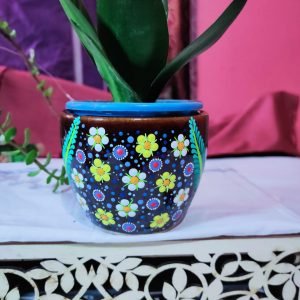 Ceramic Dot Mandala Art Planter