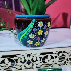 Ceramic Dot Mandala Art Planter