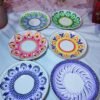 Dot Mandala Cup Plate Set of Six