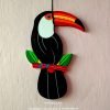 Handpainted Wooden Woodpecker Bird Showpiece
